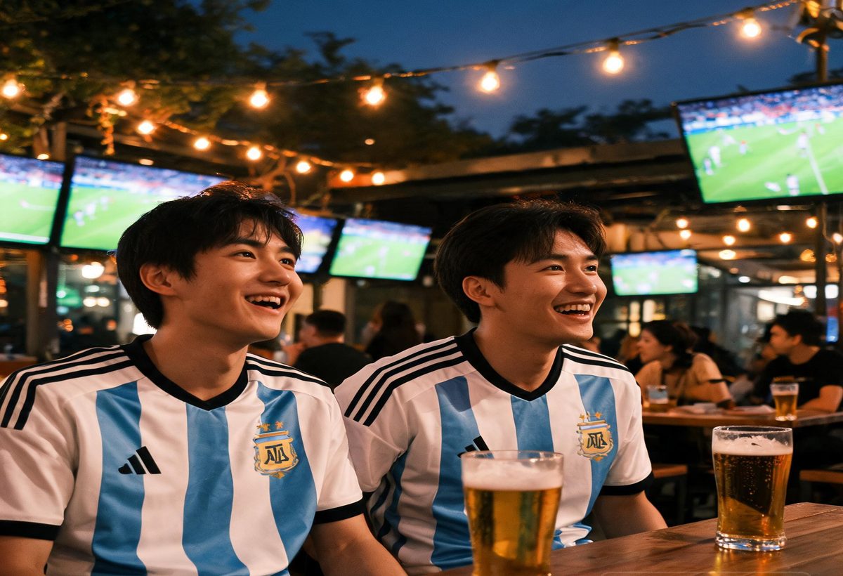 Supporters wearing Matchday kits together